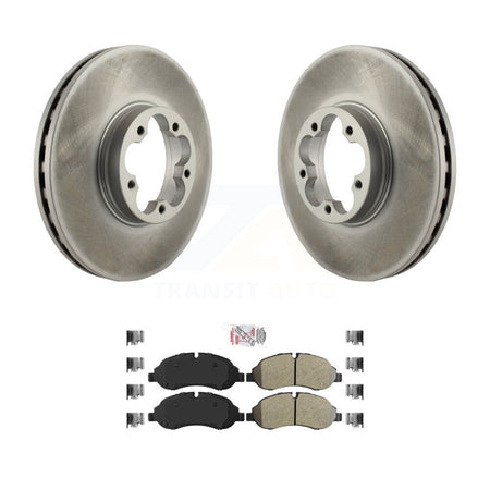 Front Coated Disc Brake Rotors And Semi-Metallic Pads Kit For Ford Transit-350 HD KGA-100207
