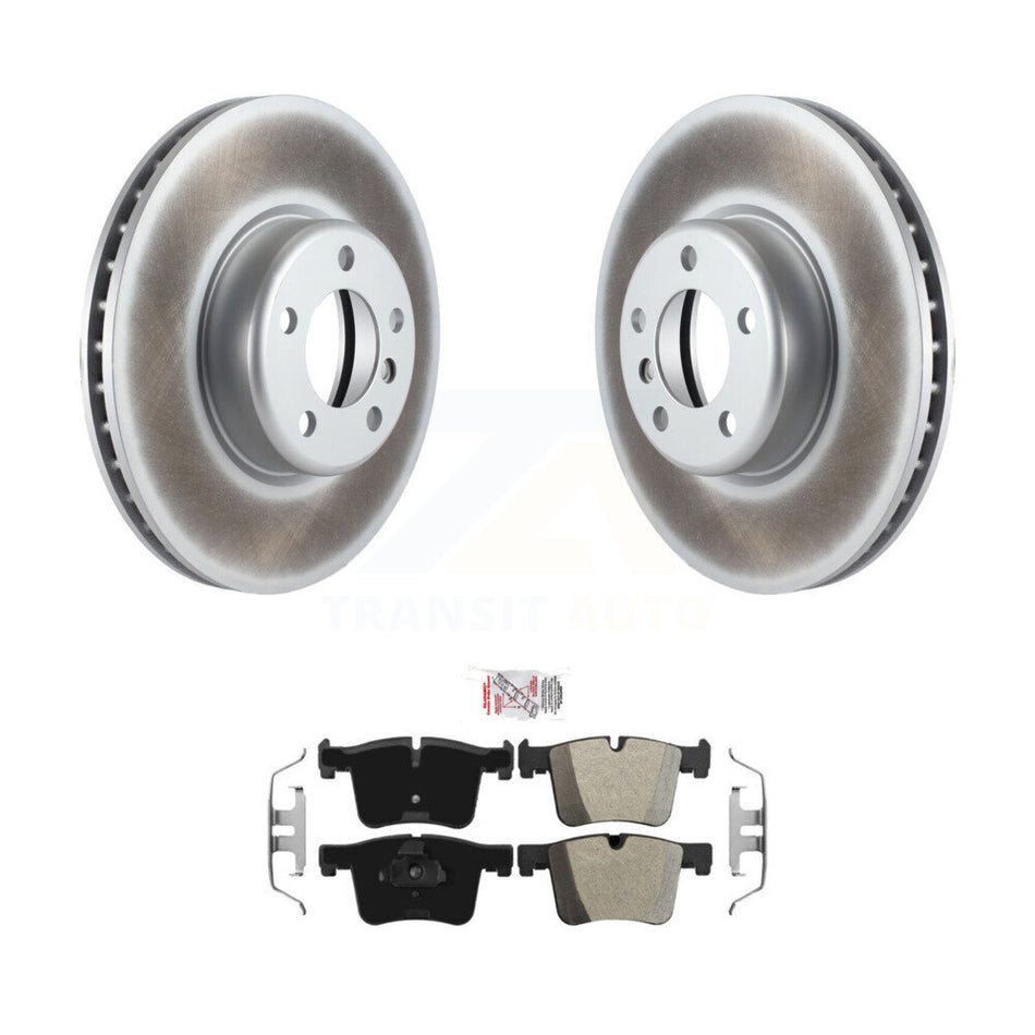 Front Coated Disc Brake Rotors And Semi-Metallic Pads Kit For BMW 335i xDrive GT KGA-100217