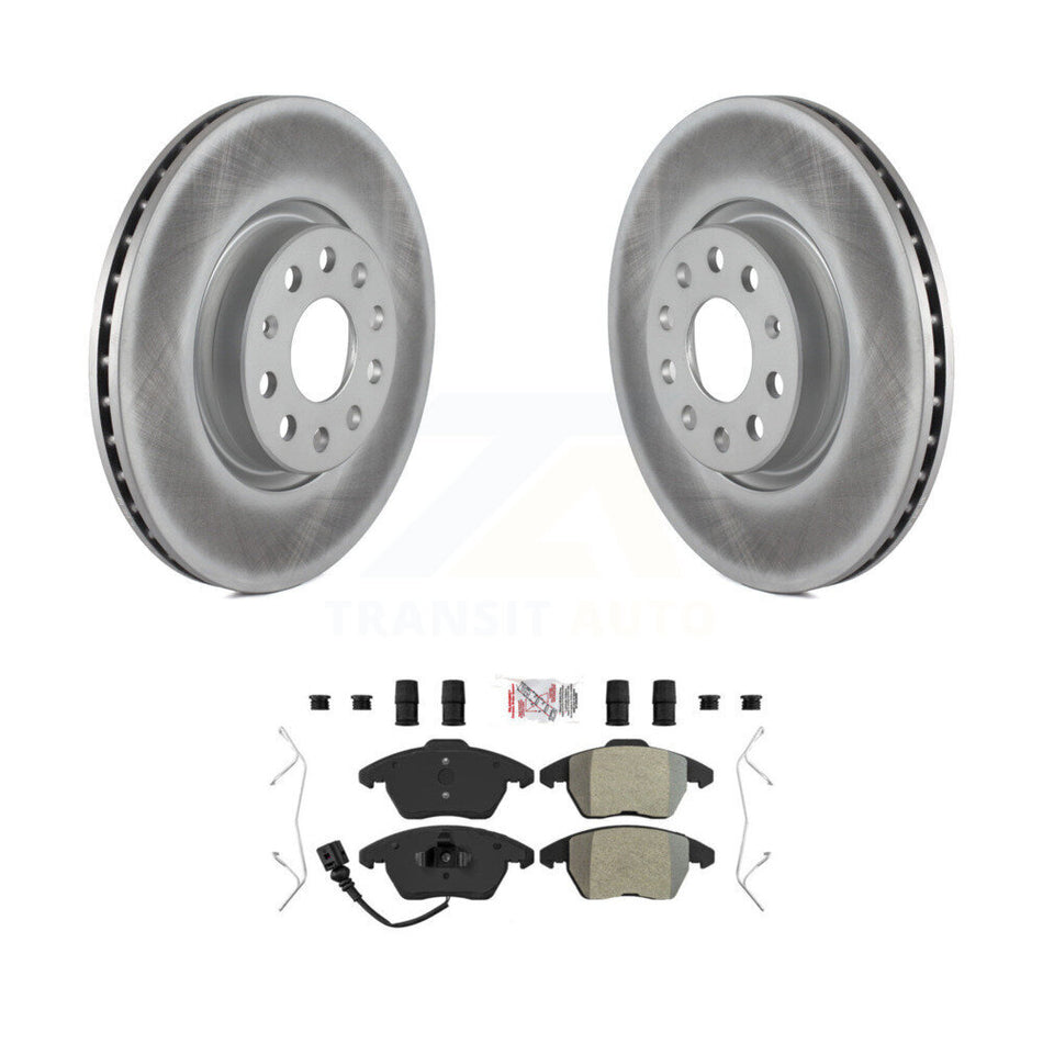 Front Coat Brake Rotors Semi-Metallic Pad Kit For Volkswagen Jetta Beetle Rabbit Audi GTI KGA-100236