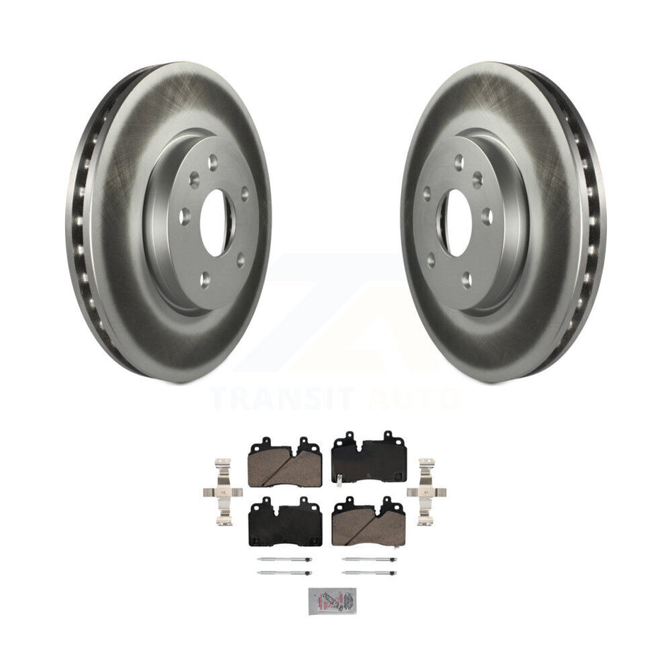 Front Coated Disc Brake Rotors And Ceramic Pads Kit For Chevrolet Corvette KGA-100241
