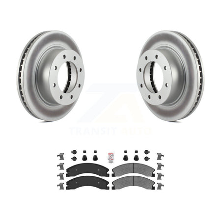 Front Coated Brake Rotors Semi-Metallic Pad Kit For 2012-2021 Nissan NV2500 NV3500 NV1500 KGA-100262