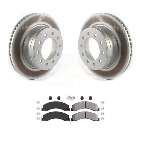 Front Coat Brake Rotor Semi-Metallic Pad Kit For Ram Dodge Sterling Truck 4500 5500 45 55 KGA-100278