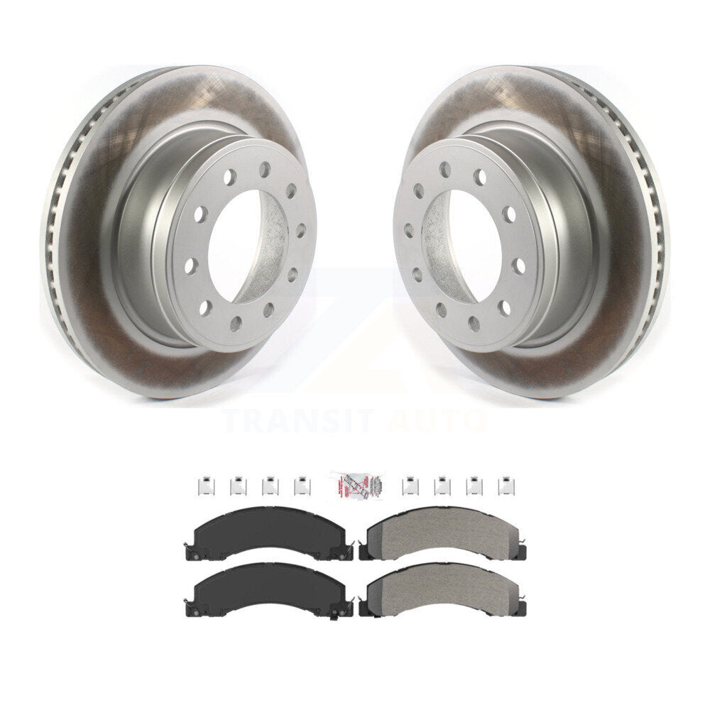 Front Coat Brake Rotor Semi-Metallic Pad Kit For Ram Dodge Sterling Truck 4500 5500 45 55 KGA-100279