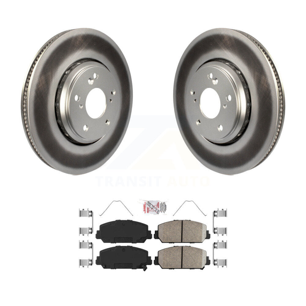 Front Coated Disc Brake Rotors And Ceramic Pads Kit For 2017-2022 Acura ILX KGA-100294