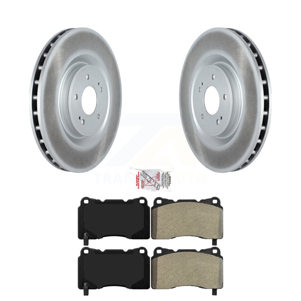 Front Coated Disc Brake Rotors And Semi-Metallic Pads Kit For Mitsubishi Lancer KGA-100295