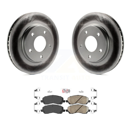 Front Coated Disc Brake Rotors And Ceramic Pads Kit For Mitsubishi Lancer Dodge Caliber KGA-100297