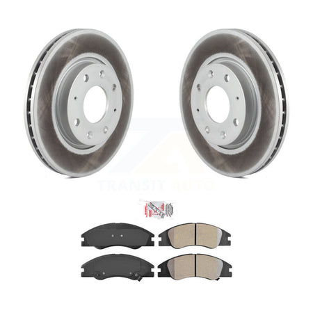 Front Coated Disc Brake Rotors And Semi-Metallic Pads Kit For Kia Spectra Spectra5 KGA-100307
