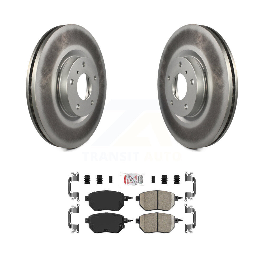 Front Coated Disc Brake Rotors And Ceramic Pads Kit For Nissan Murano Altima Maxima KGA-100313