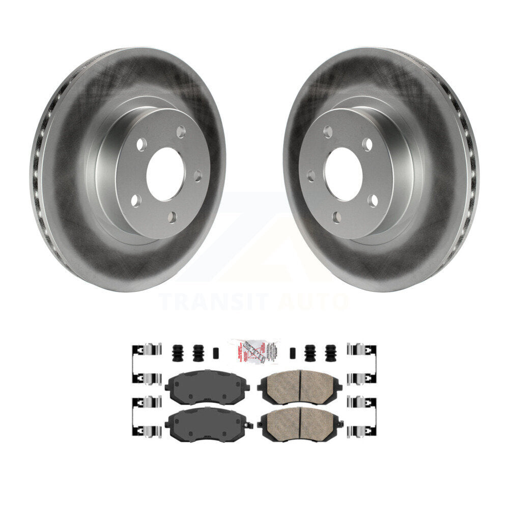 Front Coated Disc Brake Rotors And Ceramic Pads Kit For Subaru Impreza Legacy Saab 9-2X KGA-100343