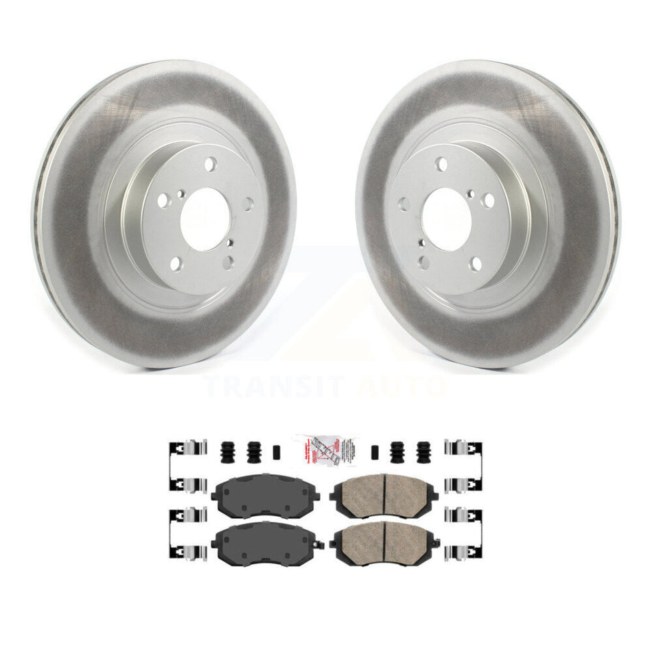 Front Coated Brake Rotors Ceramic Pad Kit For Subaru Outback Impreza Legacy Forester Baja KGA-100346
