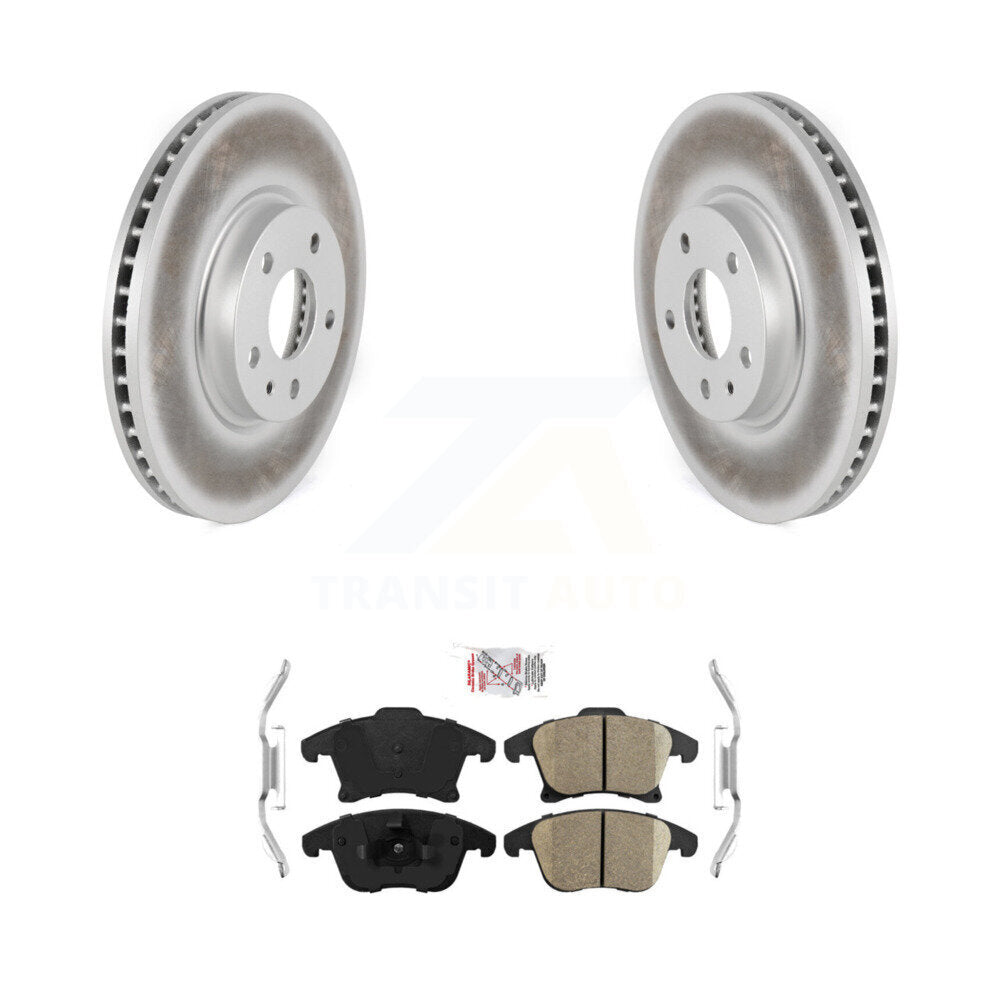 Front Coated Disc Brake Rotors And Ceramic Pads Kit For Ford Fusion Lincoln MKZ KGA-100359