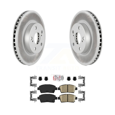 Front Coated Disc Brake Rotors And Ceramic Pads Kit For 2004-2009 Toyota Prius KGA-100365
