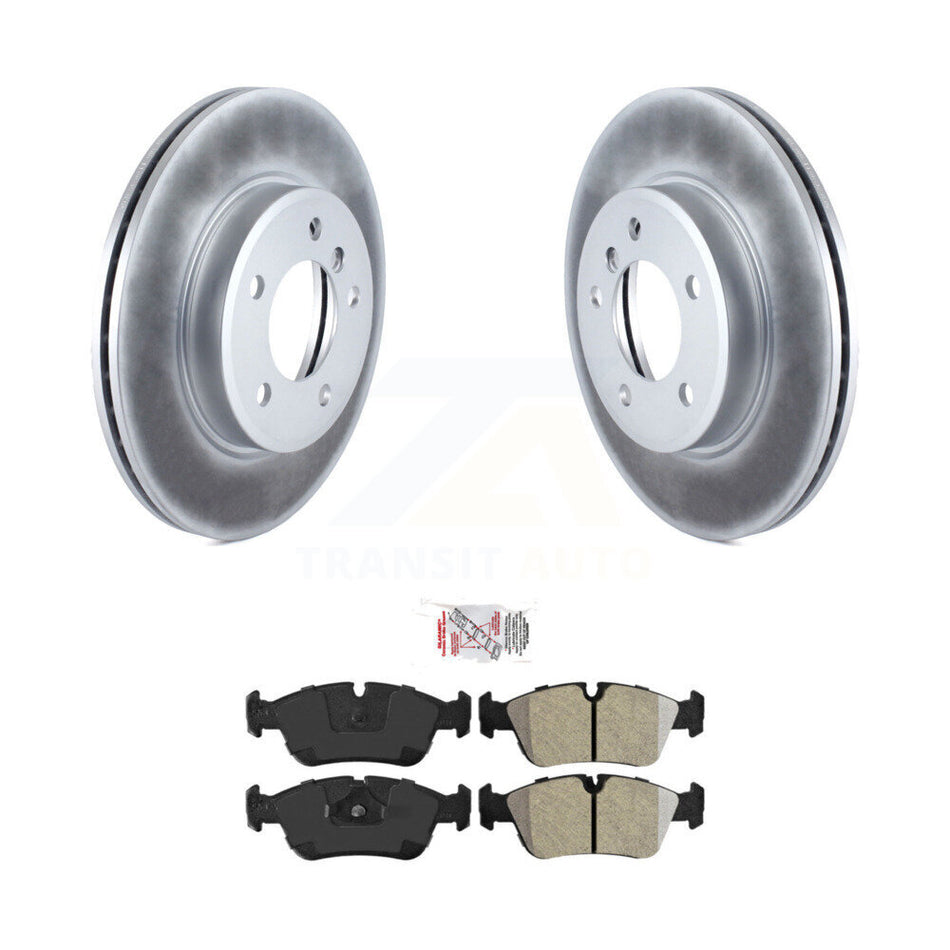 Front Coated Brake Rotor & Semi-Metallic Pad Kit For BMW Z4 325i 325Ci 320i 325xi Z3 328i KGA-100372