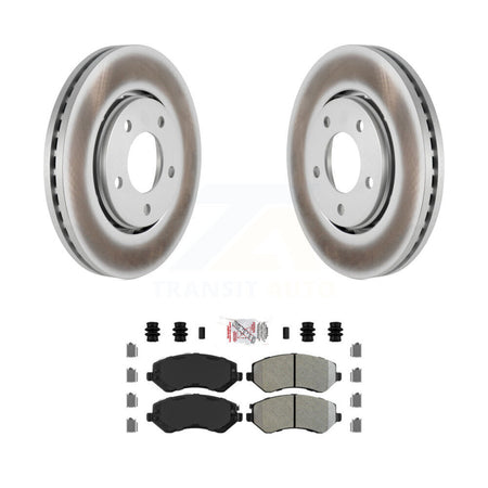 Front Coat Disc Brake Rotor Semi-Metallic Pad Kit For Dodge Caravan Grand Chrysler Town & KGA-100382