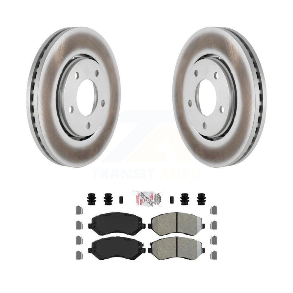 Front Coat Disc Brake Rotor Semi-Metallic Pad Kit For Dodge Caravan Grand Chrysler Town & KGA-100382