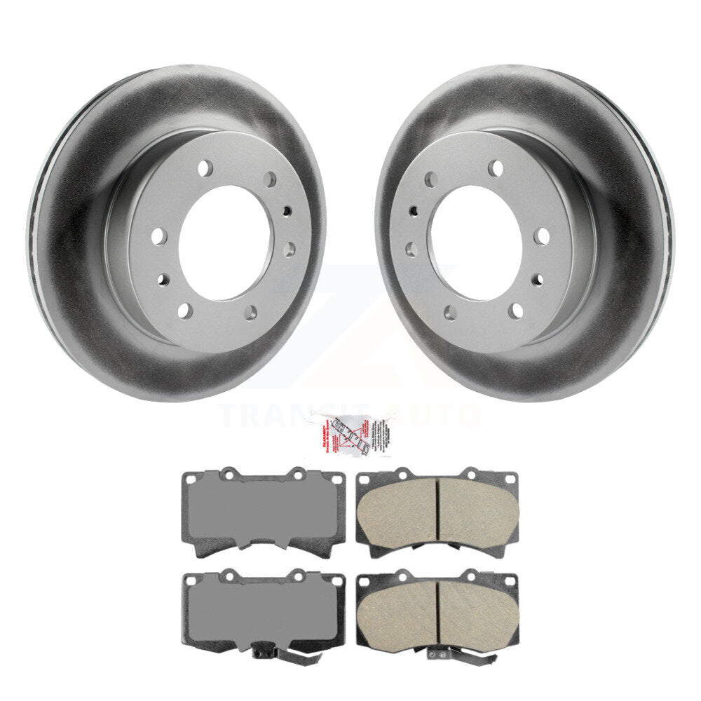 Front Coated Disc Brake Rotors And Ceramic Pads Kit For Hummer H3 H3T KGA-100397
