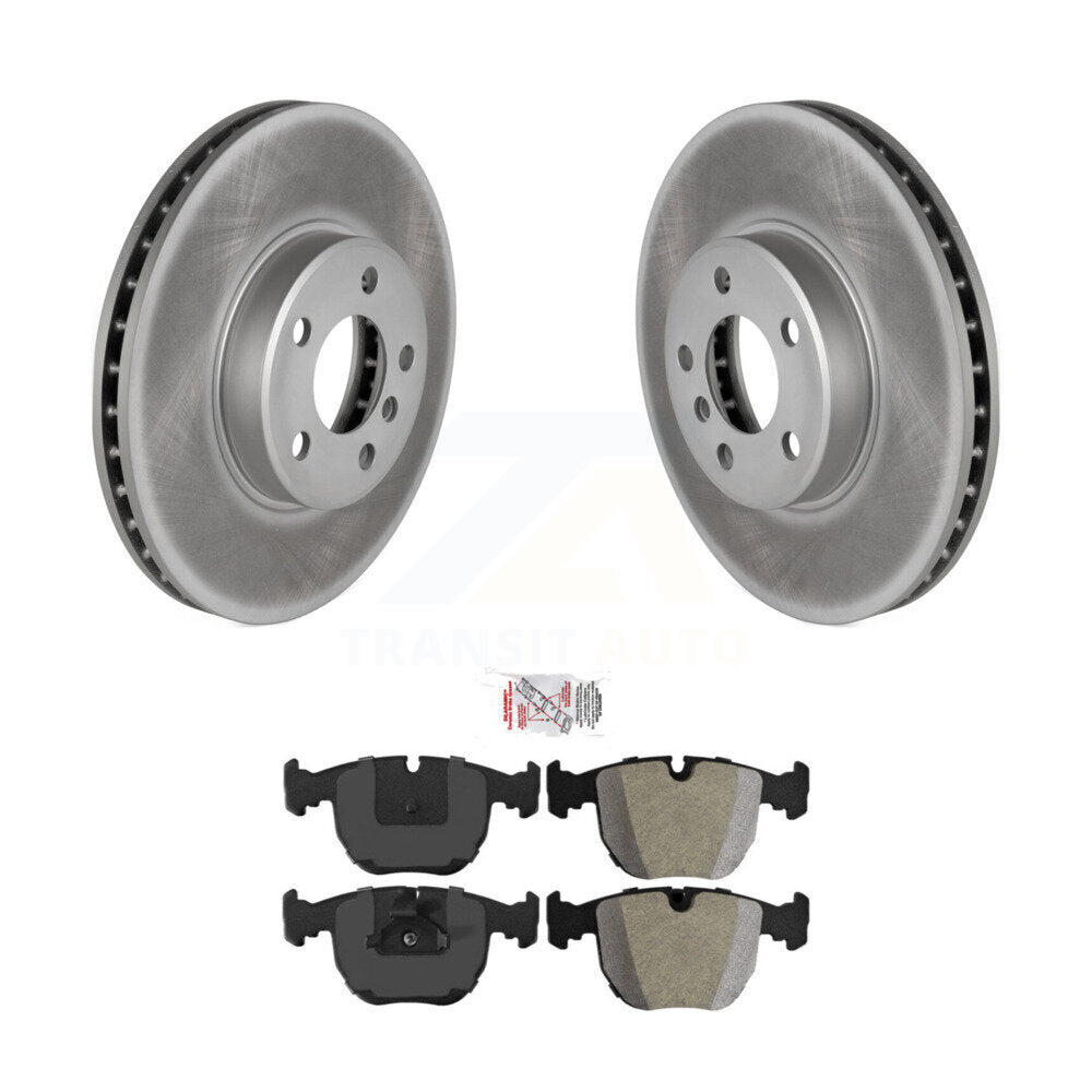 Front Coated Disc Brake Rotors And Semi-Metallic Pads Kit For BMW X5 KGA-100409