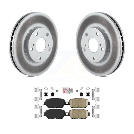 Front Coated Disc Brake Rotors Ceramic Pad Kit For Toyota Camry With 275mm Diameter Rotor KGA-100417
