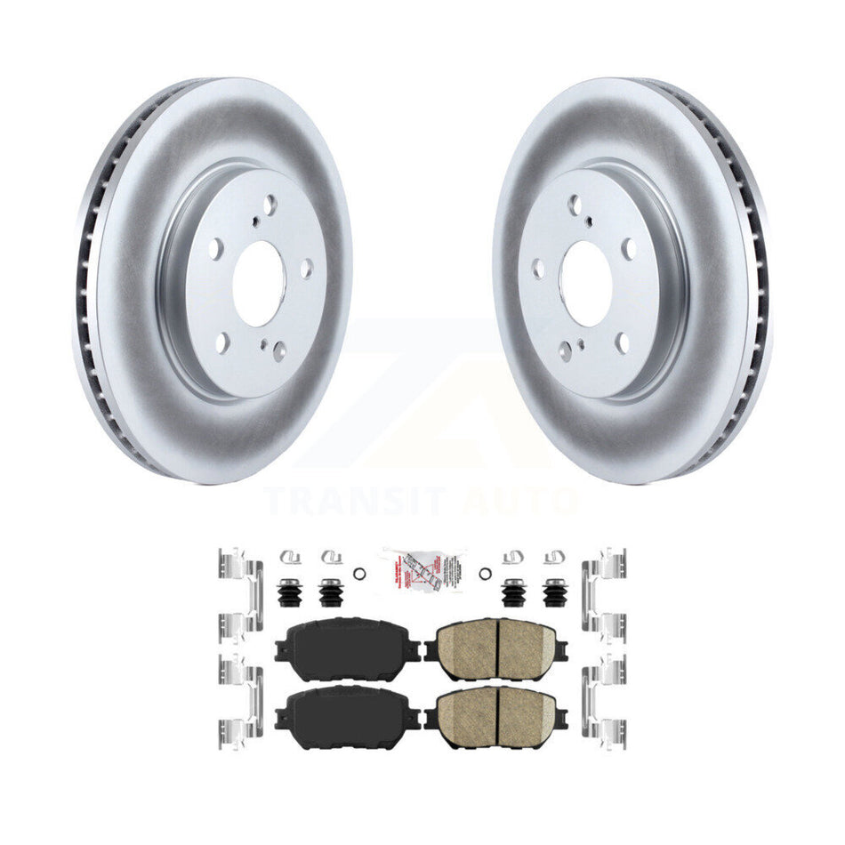 Front Coated Disc Brake Rotors And Ceramic Pads Kit For Toyota Camry KGA-100421