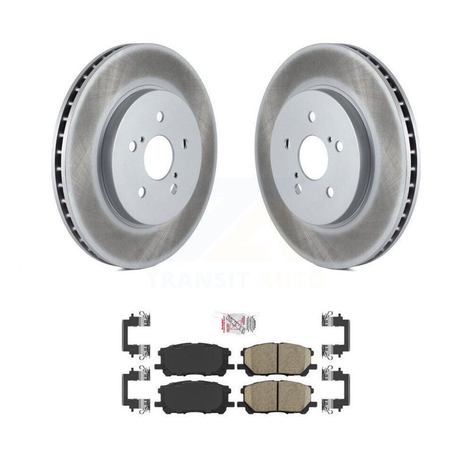 Front Coated Brake Rotor & Ceramic Pad Kit For Lexus RX350 RX330 Toyota Highlander RX400h KGA-100426