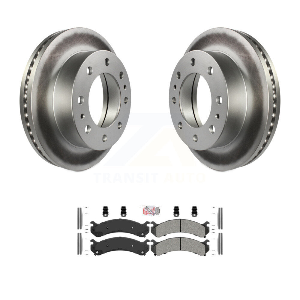 Front Coat Brake Rotor Semi-Metallic Pad Kit For GMC Chevrolet Savana 3500 Express Sierra KGA-100430
