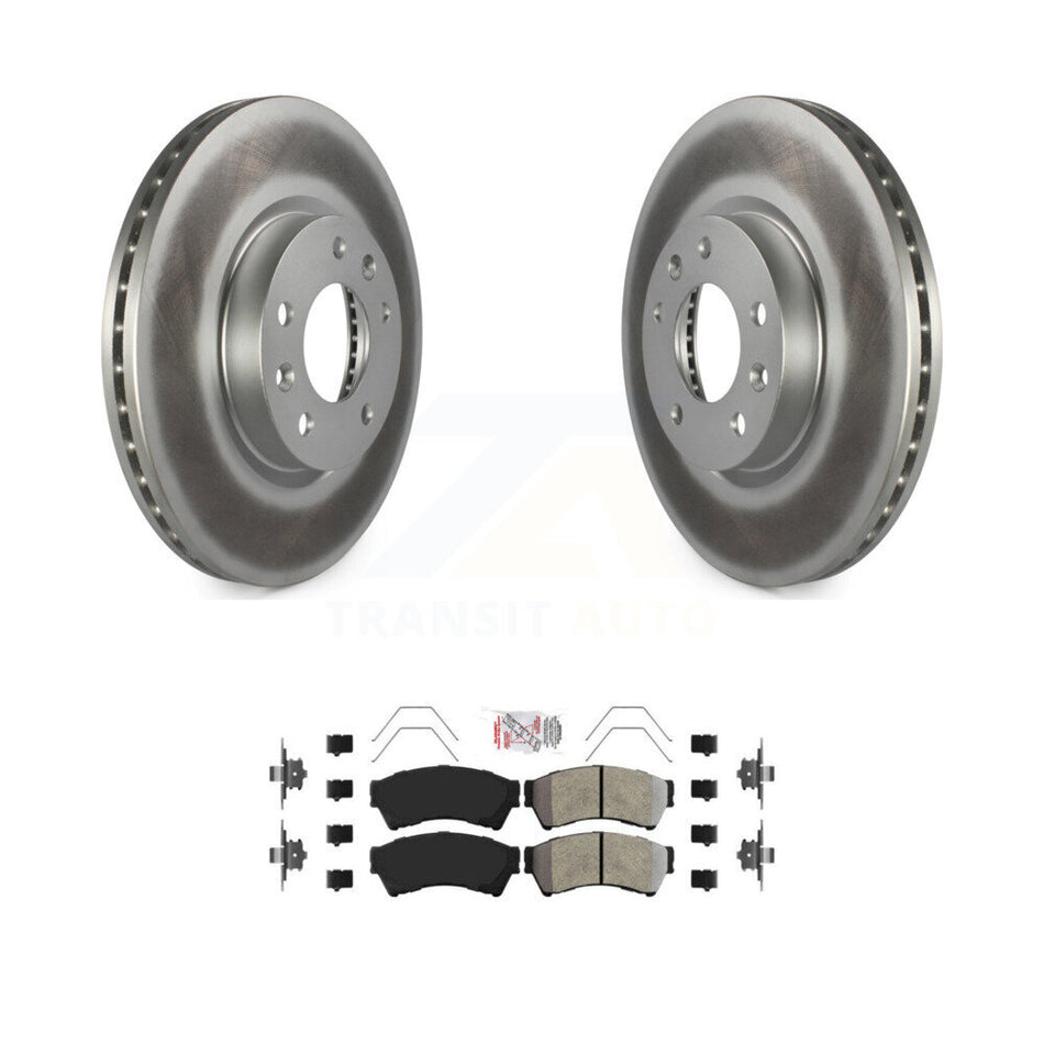 Front Coated Brake Rotor Semi-Metallic Pad Kit For Ford Fusion Mazda 6 Lincoln MKZ Zephyr KGA-100440