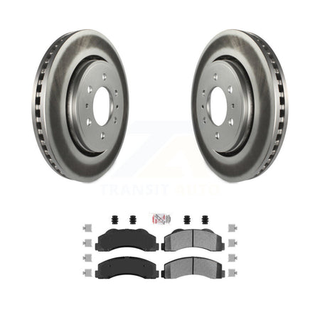 Front Coat Brake Rotors Semi-Metallic Pad Kit For Ford F-150 Expedition Lincoln Navigator KGA-100442