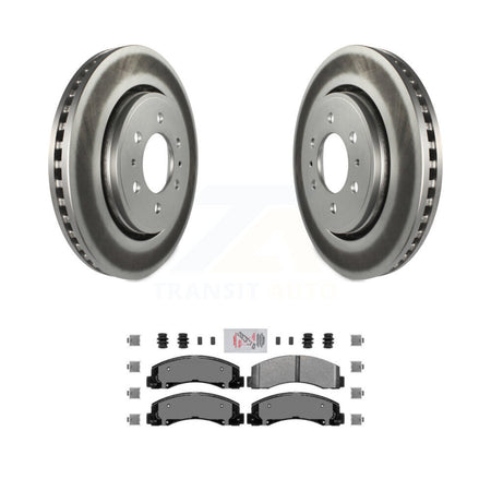 Front Coat Brake Rotors Semi-Metallic Pad Kit For Ford F-150 Expedition Lincoln Navigator KGA-100444