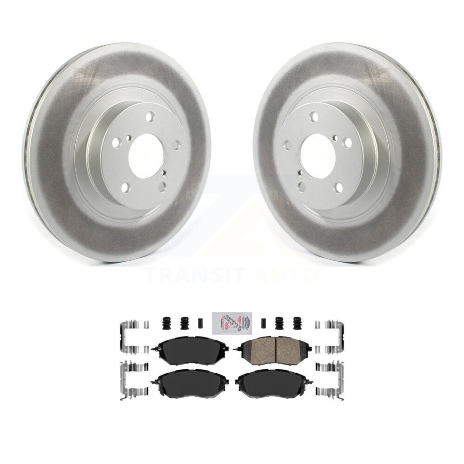 Front Coat Brake Rotors Ceramic Pad Kit For Subaru Legacy With 292mm Diameter Rotor KGA-100450