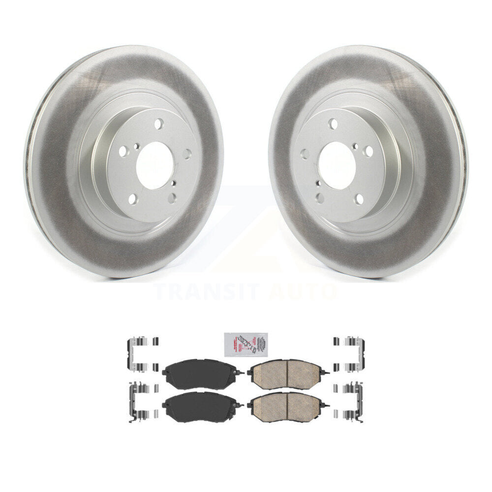 Front Coat Brake Rotors Ceramic Pad Kit For Subaru Legacy With 292mm Diameter Rotor KGA-100451