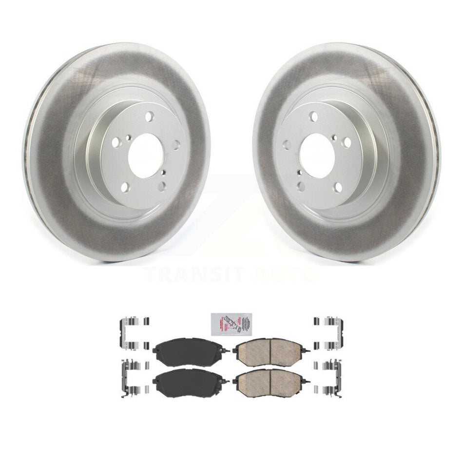 Front Coat Brake Rotors Ceramic Pad Kit For Subaru Legacy With 292mm Diameter Rotor KGA-100451