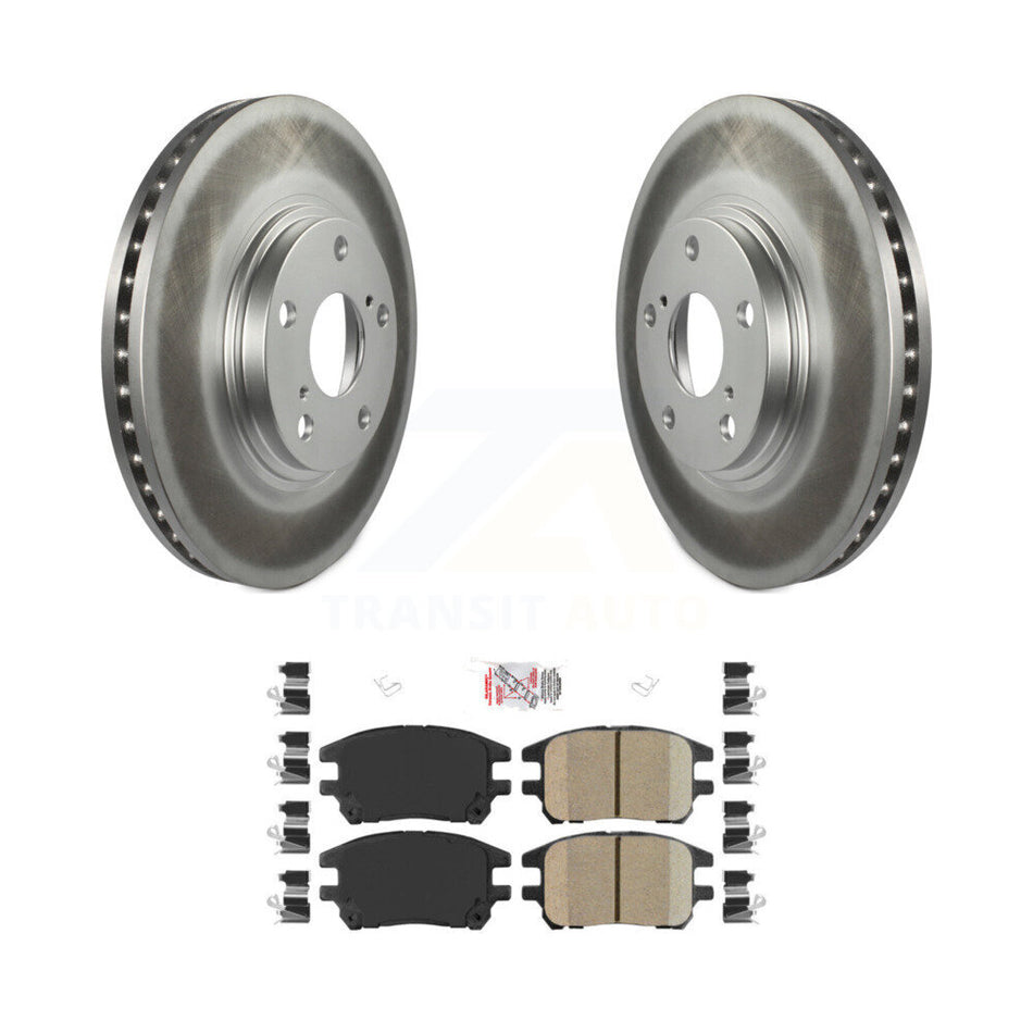 Front Coated Disc Brake Rotors And Ceramic Pads Kit For 2002-2003 Lexus RX300 KGA-100456