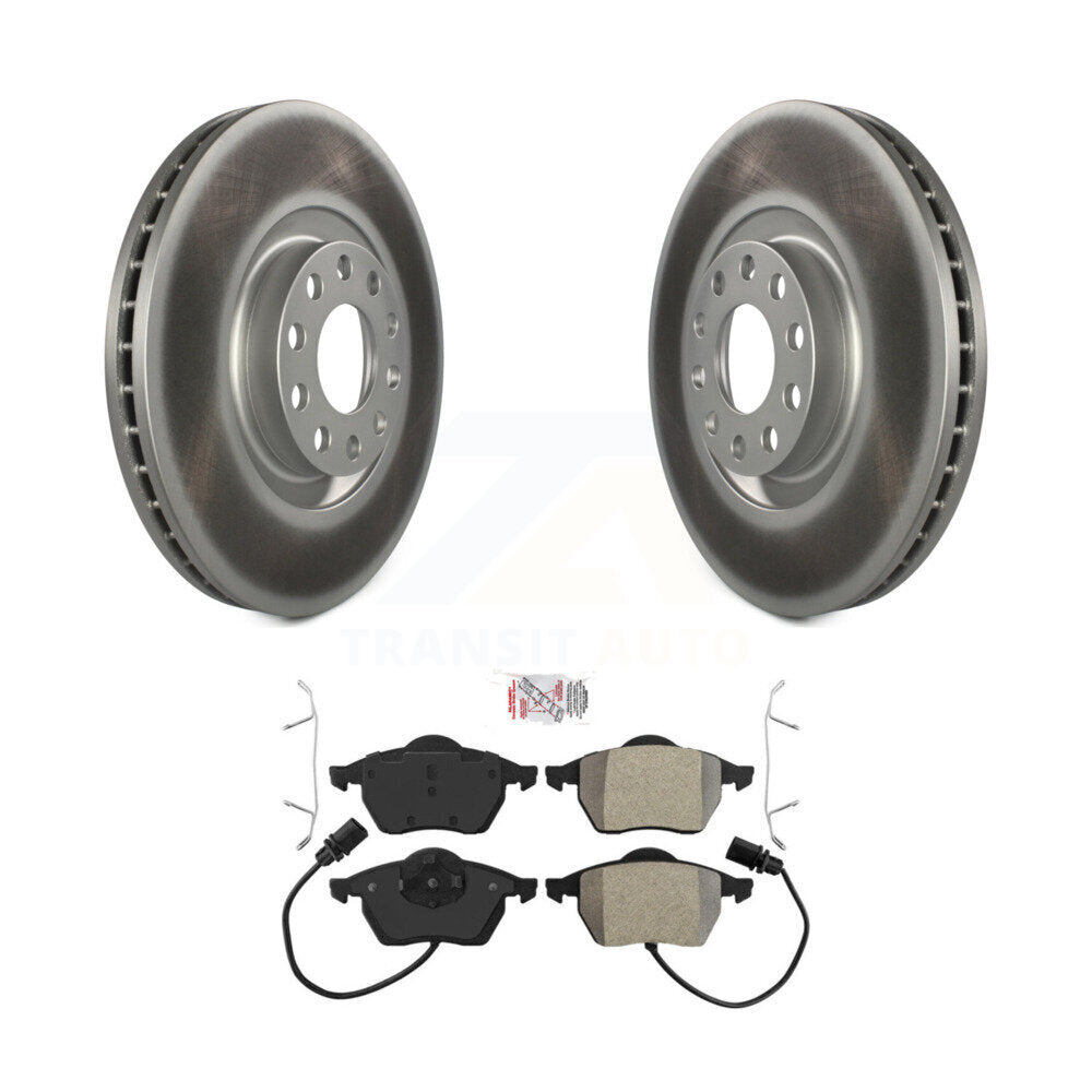 Front Coated Disc Brake Rotors And Semi-Metallic Pads Kit For Audi A6 Quattro S4 KGA-100501