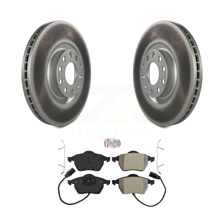 Front Coated Disc Brake Rotors And Semi-Metallic Pads Kit For Audi A6 Quattro S4 KGA-100501