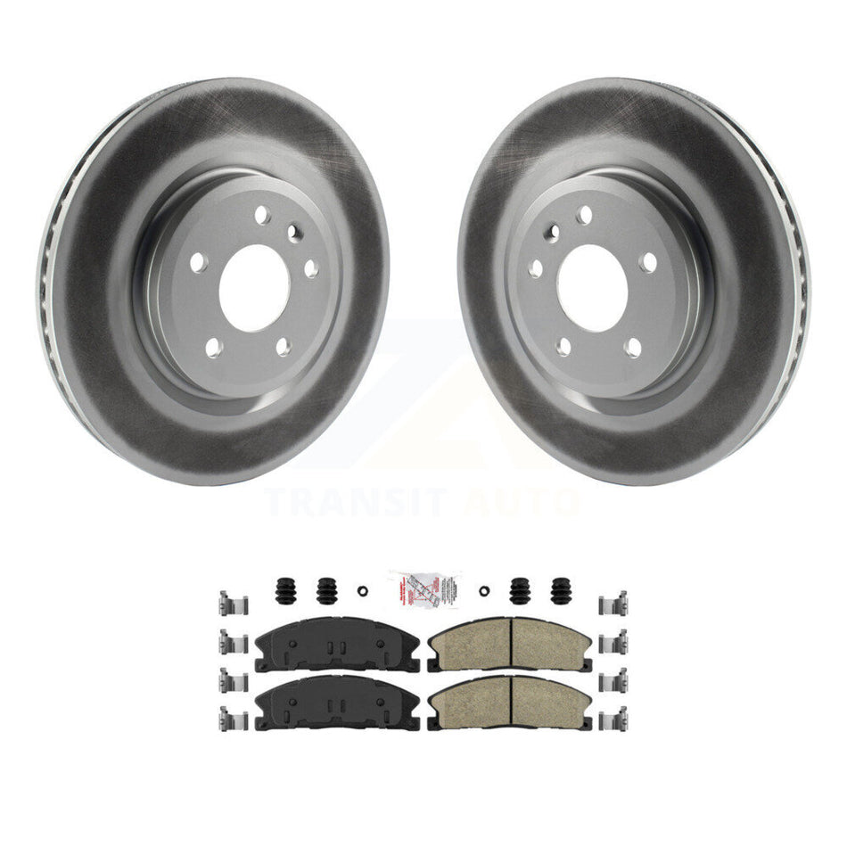 Front Coat Brake Rotors Ceramic Pad Kit For 13 Ford Explorer Sport With Heavy Duty Brakes KGA-100522