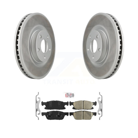 Front Coat Disc Brake Rotor Ceramic Pad Kit For Ford Edge With 316mm Diameter KGA-100533
