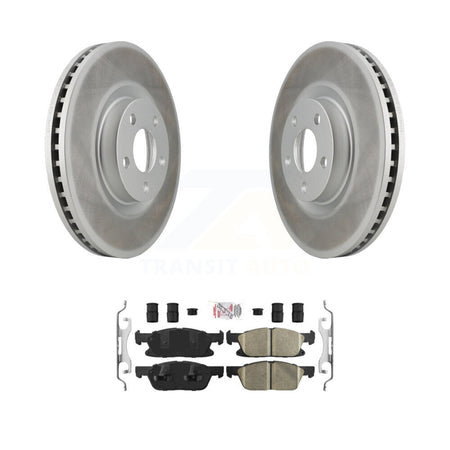 Front Coat Disc Brake Rotor Ceramic Pad Kit For Ford Edge With 316mm Diameter KGA-100535