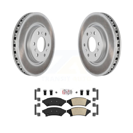 Front Coat Brake Rotor Ceramic Pad Kit For Pontiac Montana Chevrolet Uplander Buick Relay KGA-100545
