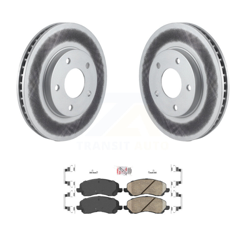 Front Coat Disc Brake Rotor Ceramic Pad Kit For Chrysler Sebring Mitsubishi Lancer Galant KGA-100555