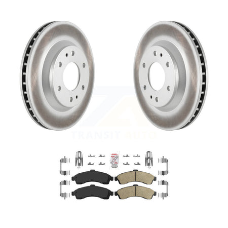 Front Coated Brake Rotor & Ceramic Pad Kit For GMC Envoy Chevrolet Trailblazer Oldsmobile KGA-100571