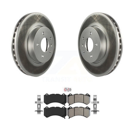 Front Coated Disc Brake Rotors And Semi-Metallic Pads Kit For Cadillac ATS V KGA-100582