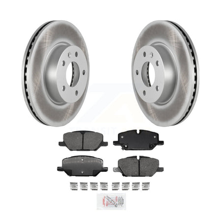 Front Coated Brake Rotor Ceramic Pad Kit For Cadillac CT4 With 300mm Diameter KGA-100585