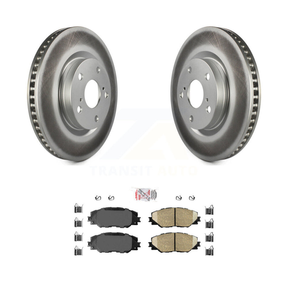 Front Coat Brake Rotors Ceramic Pad Kit For Toyota RAV4 Matrix Pontiac Vibe Scion Corolla KGA-100605