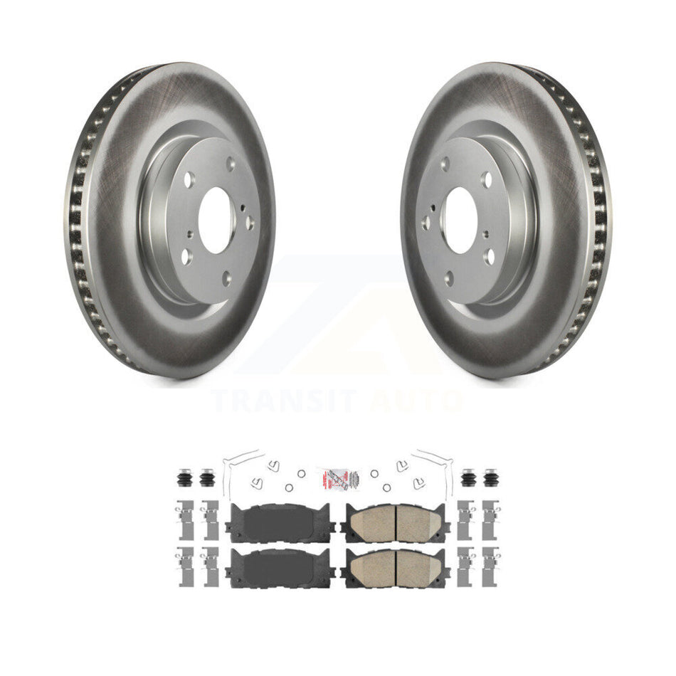 Front Coated Disc Brake Rotors Ceramic Pad Kit For Toyota Camry Lexus ES350 Avalon ES300h KGA-100606