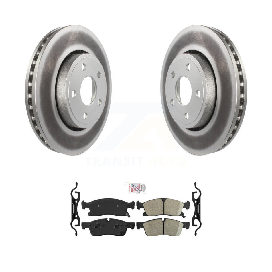 Front Coated Disc Brake Rotors And Ceramic Pads Kit For Jeep Grand Cherokee Dodge Durango KGA-100620