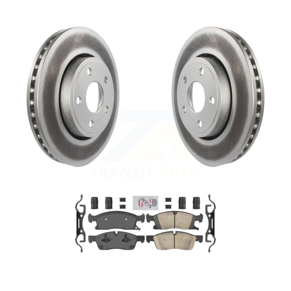 Front Coated Disc Brake Rotors And Ceramic Pads Kit For Jeep Grand Cherokee Dodge Durango KGA-100621