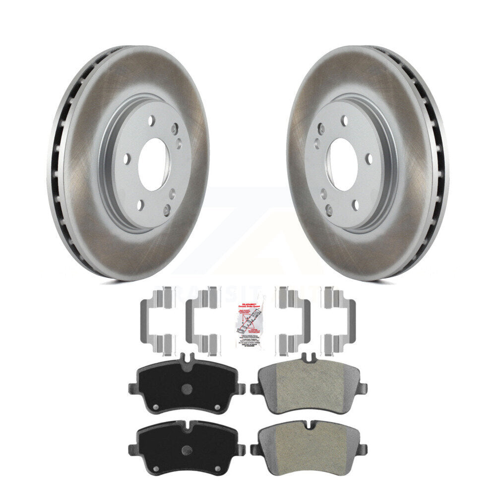 Front Coated Brake Rotors Semi-Metallic Pad Kit For Mercedes-Benz C280 C240 CLK350 CLK320 KGA-100635