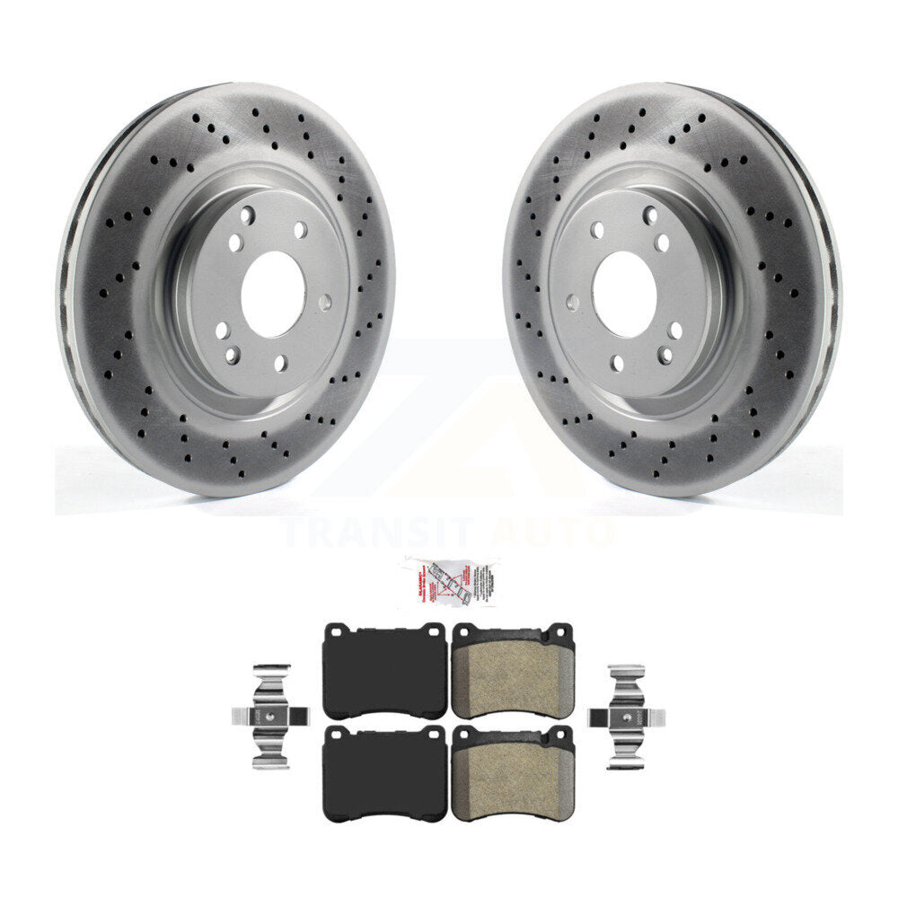 Front Coat Brake Rotors Semi-Metallic Pad Kit For Mercedes-Benz C230 SLK350 CLK350 SLK280 KGA-100639