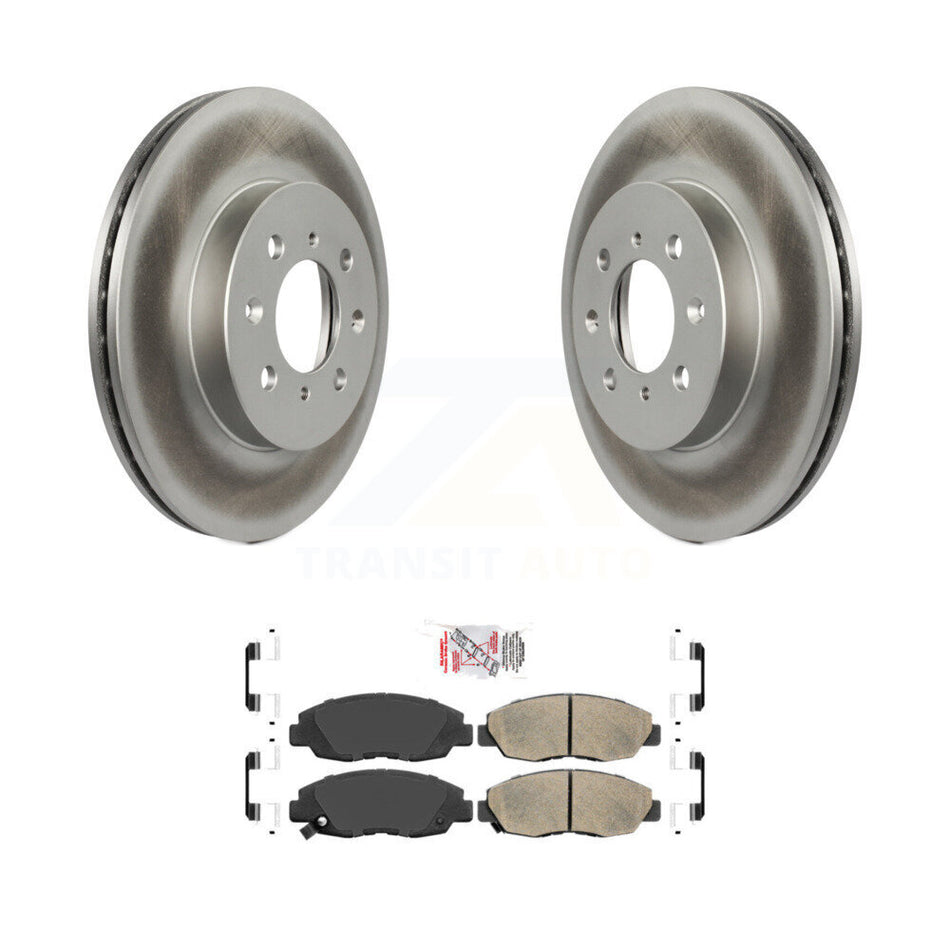 Front Coated Disc Brake Rotors And Ceramic Pads Kit For Honda Civic Acura EL Insight KGA-100652