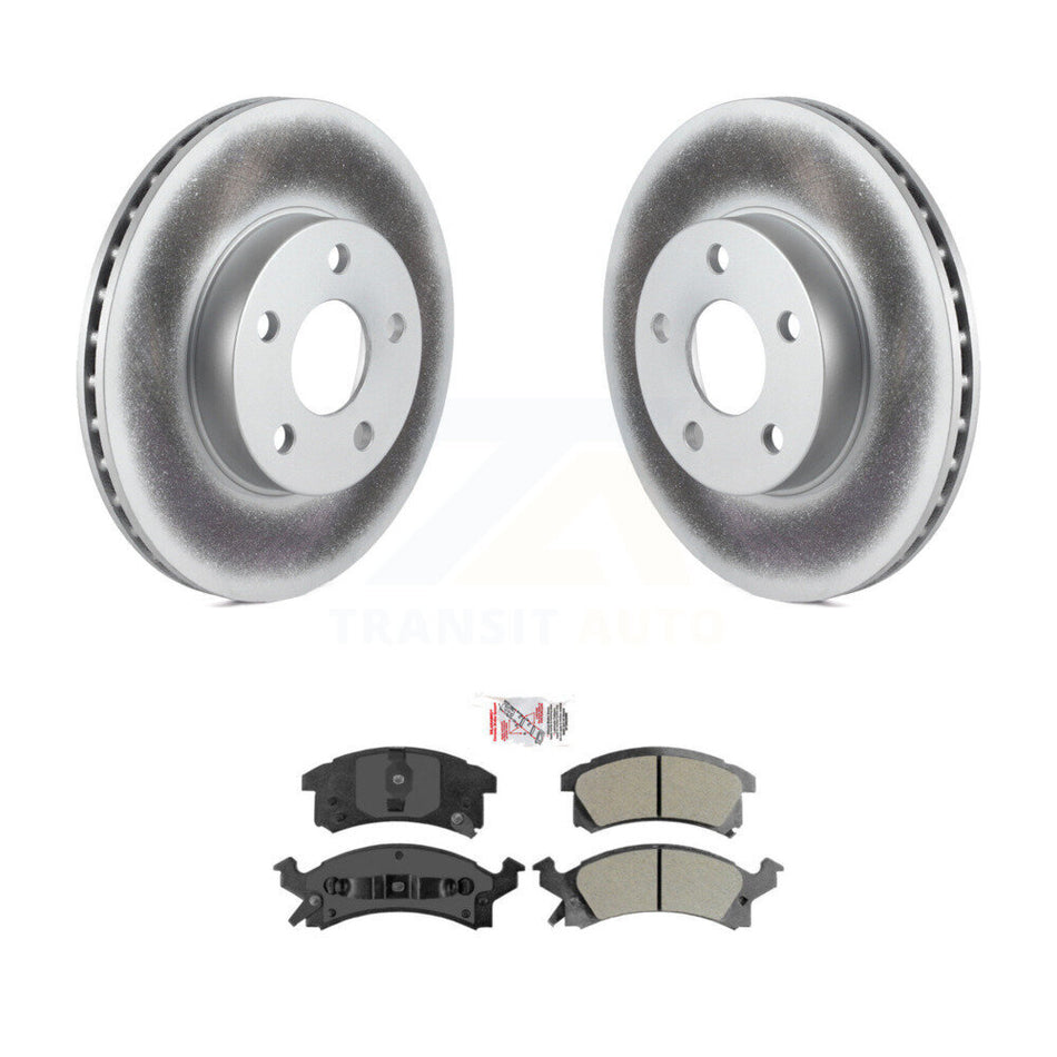 Front Coat Brake Rotor Semi-Metallic Pad Kit For Chevrolet Cavalier Pontiac Sunfire Grand KGA-100671